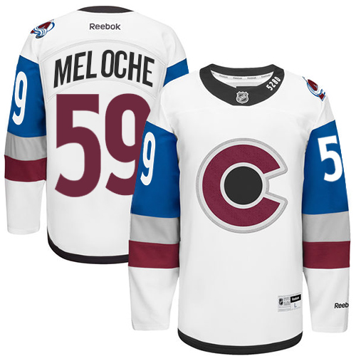 Mens Reebok Colorado Avalanche 59 Nicolas Meloche Authentic White 2016 Stadium Series NHL Jersey